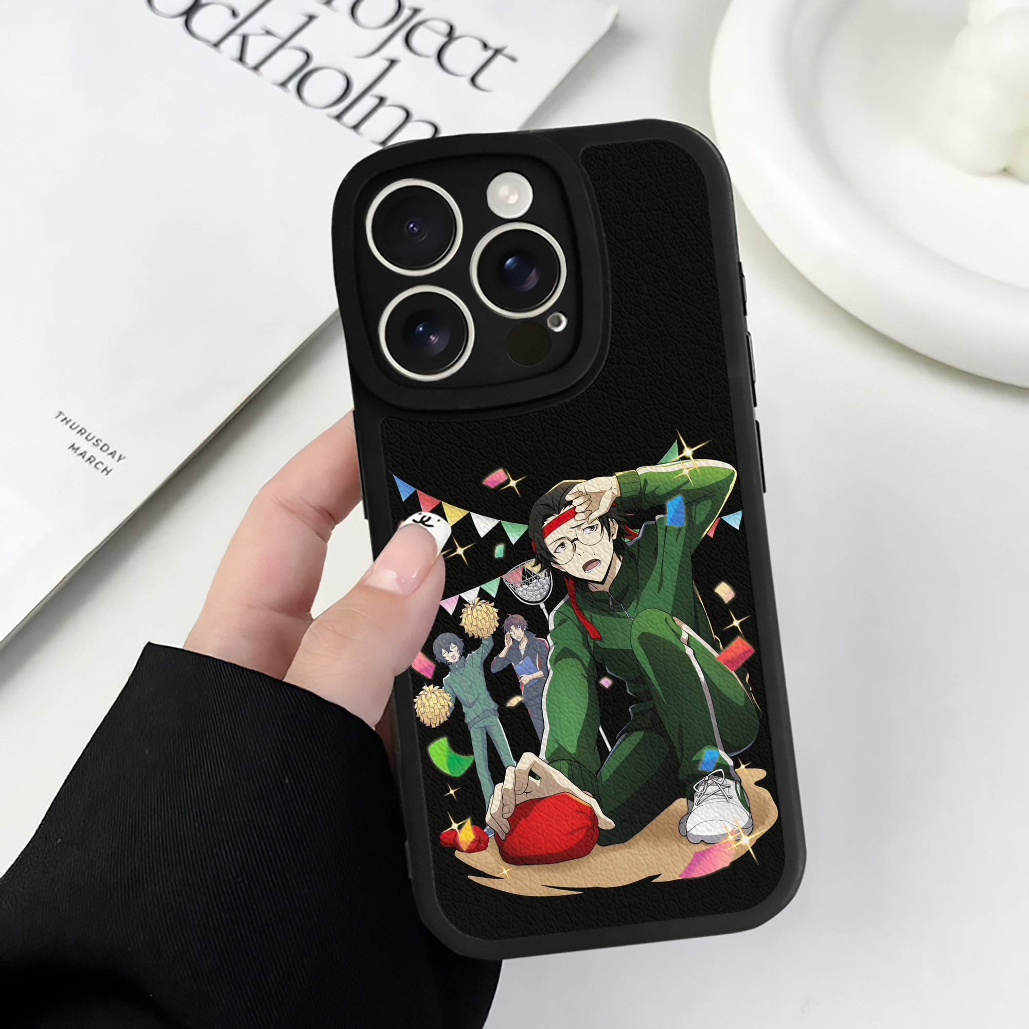 （画像用） 文豪ストレイドッグス Bungo Stray Dogs 【iPhone 16シリーズ対応】シリコンスマホケース（レザー調） 材質：シリコン